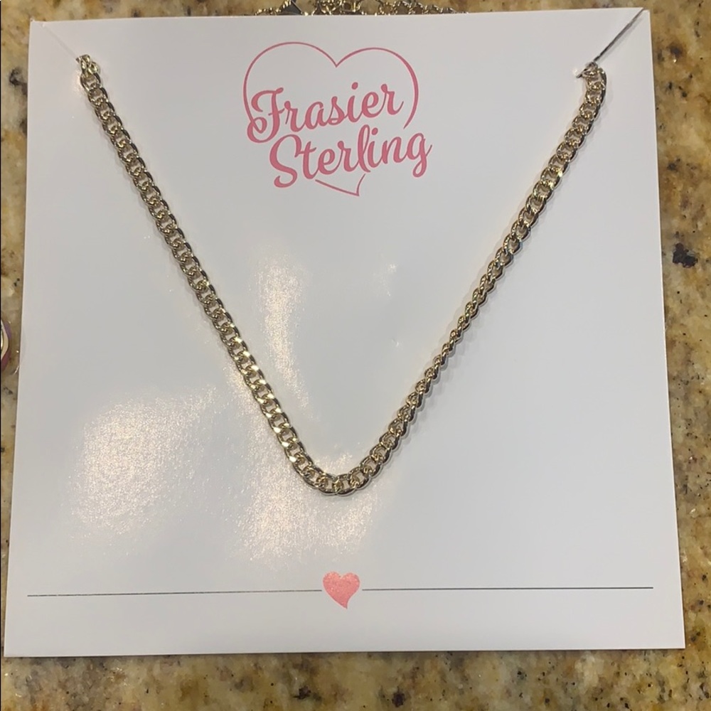 Fraiser Sterling Gold Chain Necklace